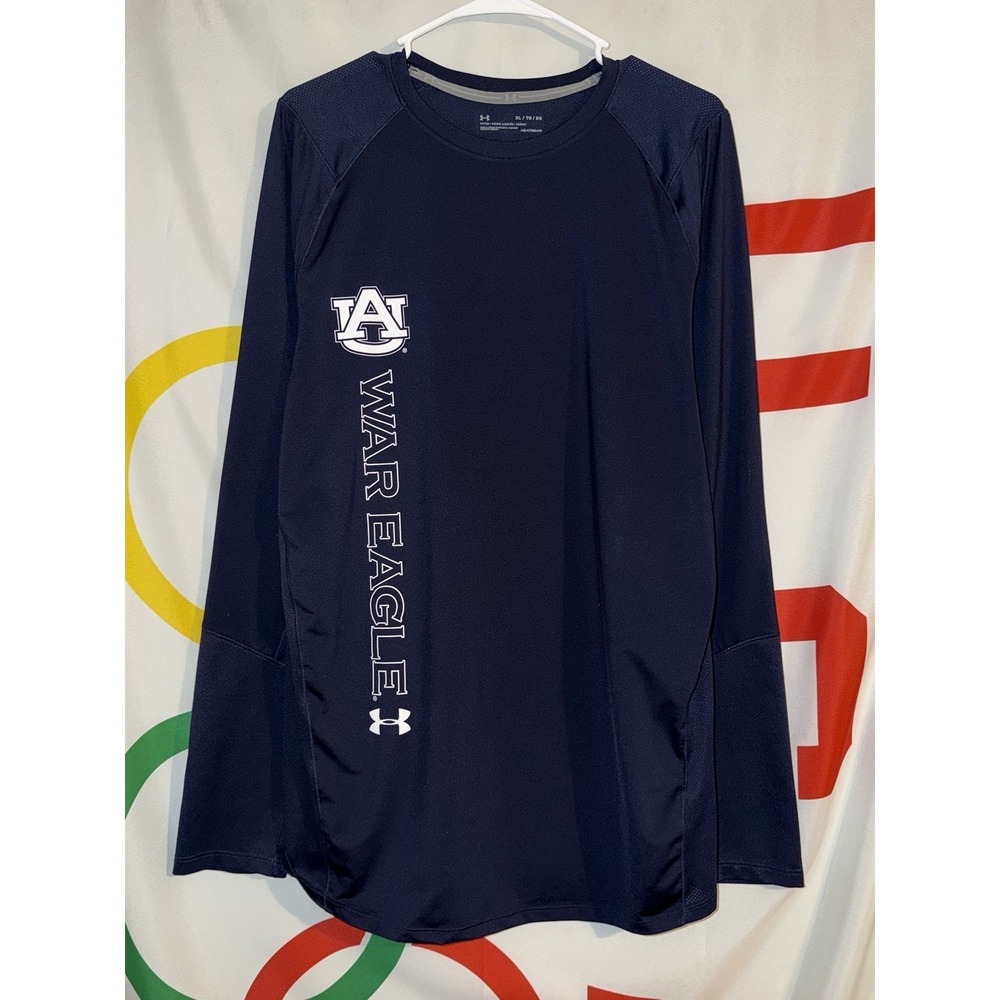 Under Armour Auburn Tigers T Shirt XL Football Long Sleeve